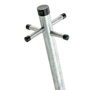 Charles Watson 2.4M/8Ft Galvanised Washing Clothes Line Post Pole One Piece With Socket