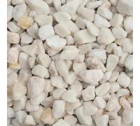 Charles Watson 20mm Polar White Chippings - Decorative Garden Stone, 20kg Polybag for Landscaping, Paths & Features