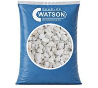 Charles Watson 20mm Polar White Chippings Decorative Garden Stone Large Approx. 20Kg Polybag