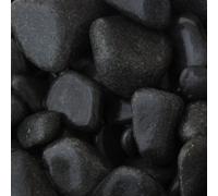Charles Watson 60 - 120mm Ebony Cobble Stones Large Polybag Decorative Garden Pebbles Approx. 20Kg Polybag