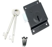 Charles Watson 75mm Press Shed Dead Lock Black Face Fixing With Keys