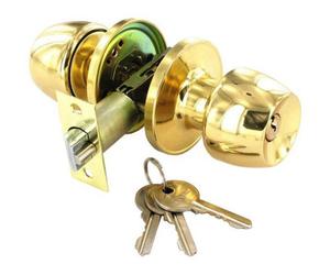 Charles Watson Brass Entrance Door Knob Set Locking With X3 Keys