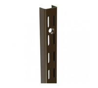 Charles Watson Brown Twin Slot Uprights 710mm Wall Mounted Adjustable Shelving Rail