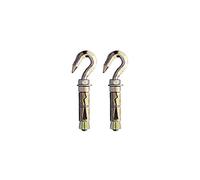 Charles Watson M10 Hook Bolt Shield Anchor Steel Heavy Duty, Pack of 2