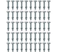 Charles Watson M12 X 100mm Cup Square Coach Bolt Zinc-Plated Steel Fixing With Nuts Pack Of 50