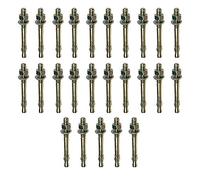 Charles Watson M16 x 180mm Through Bolt Wall Anchor Bolts, Pack of 25 | Secures handrails, racking, bollards and machinery into floors or walls; anchors tightly in stone and concrete.