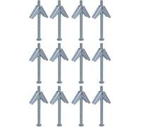 Charles Watson M5 X 50mm Zinc-Plated Spring Toggle Cavity Wall Anchor Pack Of 12
