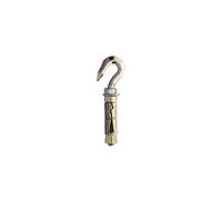 Charles Watson M6 Hook Bolt Shield Anchor Zinc-Plated Steel, Single
