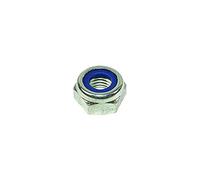 Charles Watson M8 Nyloc Nylon Hex Lock Nut, Pack 100, Size M8