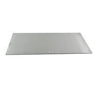 Charles Watson Satin Anodised Aluminium Kick, 560mm x 150mm Kick Plate | Includes fixing screws and pre-drilled holes for quick setup; sturdy 1.2mm thick plate prevents door damage in corridors.