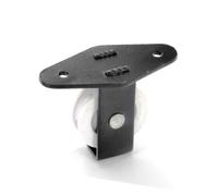 Charles Watson Single Washing Line Pulley Cord Wheel - 38mm Black Plas