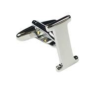 Charles William Fashion Single Letter I Alphabet Initial Cufflink Formal Business Mix & Match Silver Letter Cufflinks