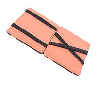 Charles William Men's Gift Magic Credit ID Card Elastic Money Clip Slim Cash Wallet Orange UK