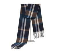 Charles William Men's Soft Plaid Scarf with Striped Criss Cross Pattern Charles William Multicolor One Size