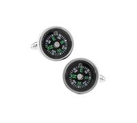 Charles William Mens Working Compass Cufflinks Wedding Business Naval Army Gift Present