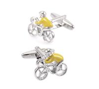 Charles William Men's Yellow Jersey Cycling Sports Cufflinks Charles William Yellow One Size