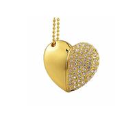 Charles William Women's Charm Jewellery with Working 8GB USB Flashdrive Memory in Gold Charles William Gold