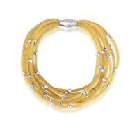 Charles William Women's Gold Magnetic Love Bangle from Fine Italian Designed Jewellery Charles William Gold One Size