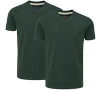 Charles Wilson 2 Pack V-Neck T-Shirt (M, Dark Green (1024))