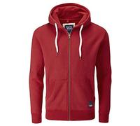 Charles Wilson Men's Full Zip Midweight Hoody (Medium, Red (1019))