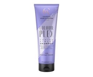 Charles Worthington ColourPlex Toning Violet Shampoo, Tone and Brighten, Purp...