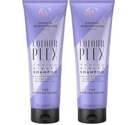 Charles Worthington ColourPlex Toning Violet Shampoo, Tone and Brighten, Purple Shampoo for Blonde Hair, Salon Toning Shampoo for Blondes, 250 ml (Pack of 2)