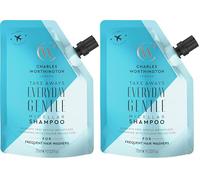 Charles Worthington Everyday Gentle Micellar Shampoo Takeaway, Travel Size, Nourish and Protect, Salon Shampoo for Everyday Use, 75ml (Pack of 2)