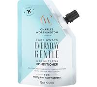 Charles Worthington Everyday Gentle Weightless Conditioner Takeaway, Travel Size, Nourish and Protect, Salon Conditioner for Everyday Use, 75ml