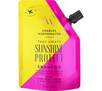 Charles Worthington Sunshine Protect Shampoo Takeaway, Travel Size, Moringa Seed Oil and UV filters, Salon Shampoo for Women for Sun Protection, 75ml