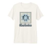 Charleston Nautical Boat Wheel Sailing Marine Maritime Premium T-Shirt