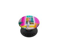 Charleston Pastel Homes Cat Balcony View PopSockets Adhesive PopGrip