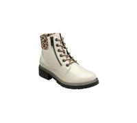 'Charleston' Patent Ankle Boots Lotus White 3