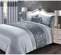 Charleston Polyester Curtains Pair (66x72 CM) Rapport Home Grey 70cm