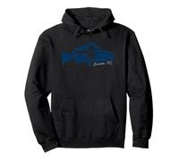 Charleston SC Redfish Palmetto Saltwater Fishing Angler Gear Pullover Hoodie