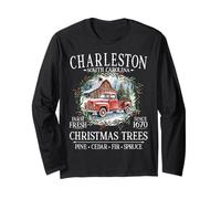 Charleston South Carolina Farm Fresh Christmas Trees White Long Sleeve T-Shirt