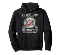 Charleston South Carolina Farm Fresh Christmas Trees White Pullover Hoodie