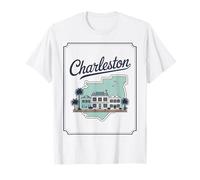 Charleston South Carolina pastel homes harbor Charleston T-Shirt
