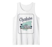 Charleston South Carolina pastel homes harbor Charleston Tank Top