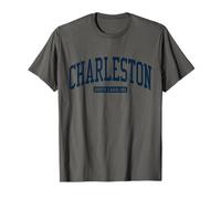 Charleston South Carolina SC College University Style Navy Blue T-Shirt