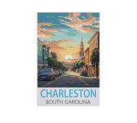 Charleston South Carolina，Wood Jigsaw Puzzle 1000 Pieces Adult Toys Decompression Game（75x50cm）-FQ56