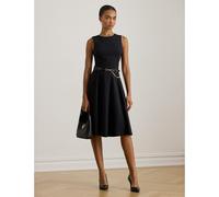 Charley Full Sleeveless Knee-Length Dress Black