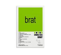 Charli Poster XCX Brat Music Album Cover Posters for Room Canvas Wall Art Bedroom Decor 08x12inch(20x30cm)