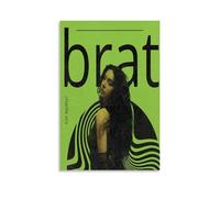 Charli Xcx Brat Creative Waterproof Decorative Paintings Free of Framing Directly Pasted with Moisture-proof And Anti Fouling Materials Living Room Bedroom Hanging Paintings Artistic Sense Home GiftsU