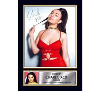 Charli XCX Portrait Printed Signed Poster Print - Glam Pop Singer Wall Art - Autograph Style Celebrity Photo - Music Memorabilia Collectible, A0 GIGANTIC Poster (1200x840mm)