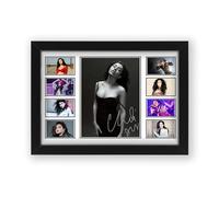 Charli XCX Signed Poster Print - Limited Edition Autograph Fan Gift - Collectible Memorabilia Merchandise (Framed A3 (30x40cm))