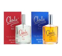 Charlie 2 Eau de Toilette Spray Bundle Giftset, Blue & Red EDT Fragrances 100ml Each, Long Lasting Classic Perfume Duo for Women, Gift for Birthdays, Christmas & Special Occasions EDP Natural Spray