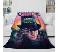 Charlie And The Chocolate Factory Plush Blanket - Movie Throws Birthday Gift for Sister Brother Nephew Niece Colleague - Multi-purpose Useful Addition To Sofa Bed Chair Decor 50x60inch(127x152cm)
