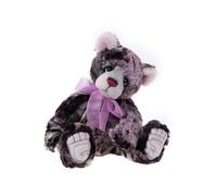 Charlie Bears - 2023 Birthday Bear | Plush Teddy Bear, Purple Black White Plush Bear, Handmade, Collectable, Fully Jointed, Ages 3+