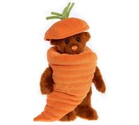 Charlie Bears 2023 Collectable | Chantenay | 28cm Tall Fun Carrot Plush Character | Removable Outfit