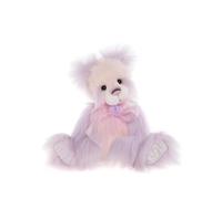 Charlie Bears 2023 | Tea Party Collectable Light Pink Teddy Bear Plush Handmade Soft With Rose Bow Long Fur Fully Jointed